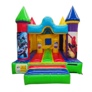 Brincolin castillo con toldo e impresion 3 x 4 mts.